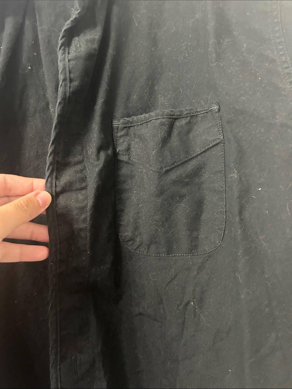 Lucky Brand Men's Black Lightweight Button-Down Shirt Jacket - Picture 3 of 3